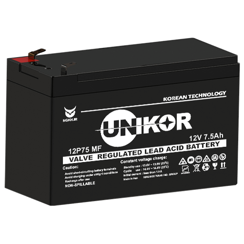 UPS battery 7.5 ampr UNIKOR